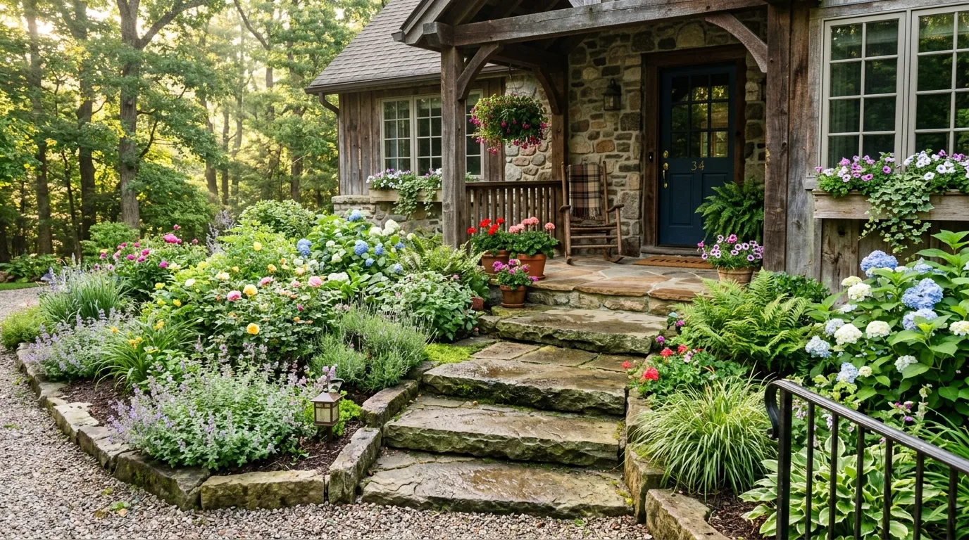 Wood Accent Near the Entry